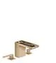 AXOR-HG-AXOR-MyEdition-3-Loch-Waschtischarmatur-110-mit-Push-Open-Ablaufgarnitur-ohne-Platte-Brushed-Bronze-47072140 gallery number 1